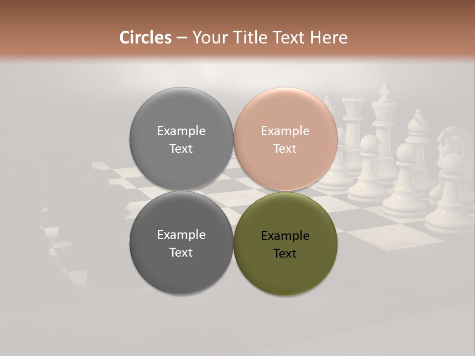 Challenge Chess Board PowerPoint Template