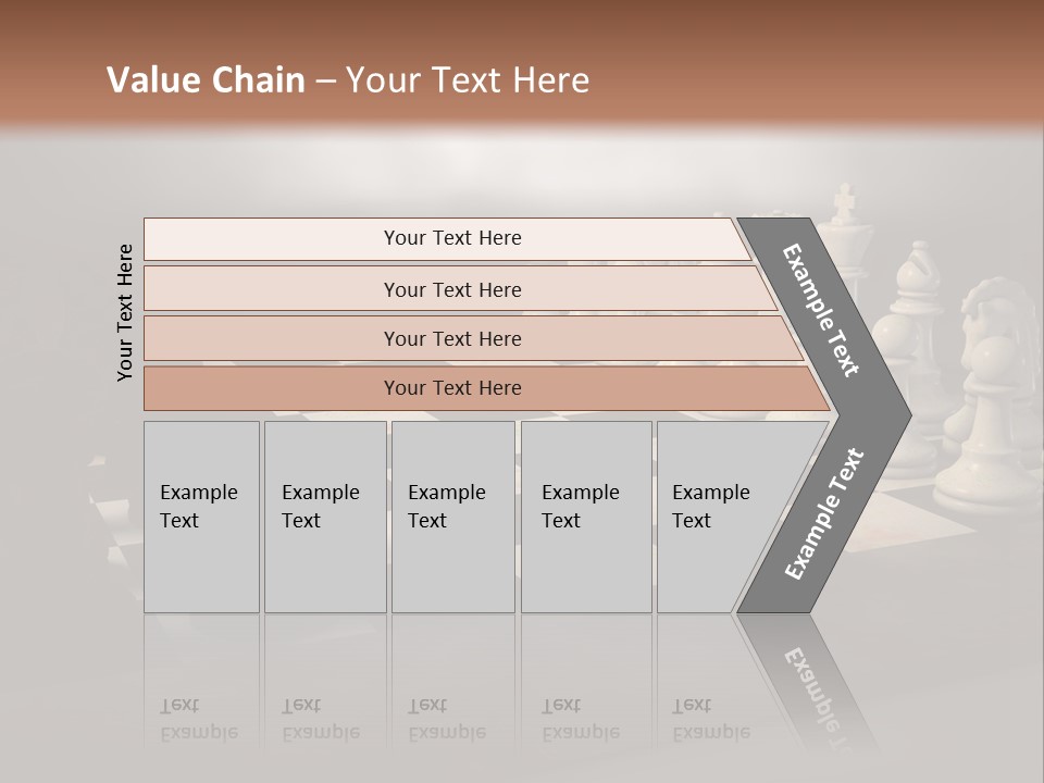 Challenge Chess Board PowerPoint Template