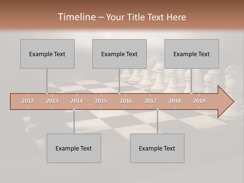 Challenge Chess Board PowerPoint Template