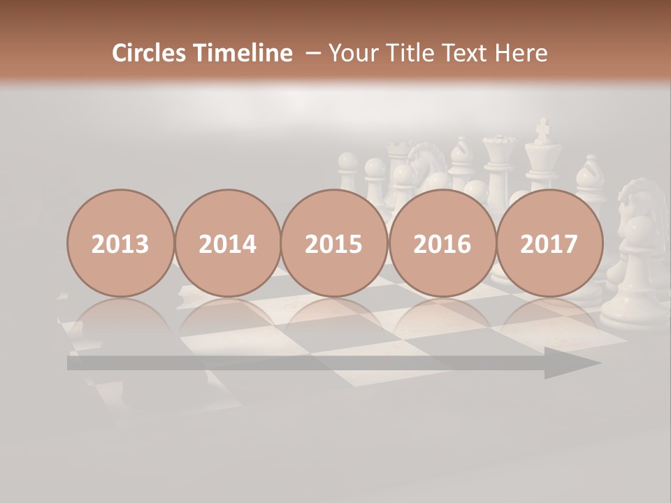 Challenge Chess Board PowerPoint Template