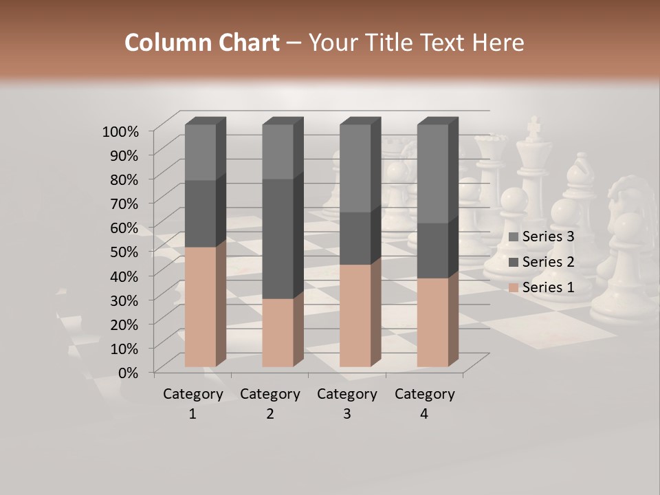 Challenge Chess Board PowerPoint Template
