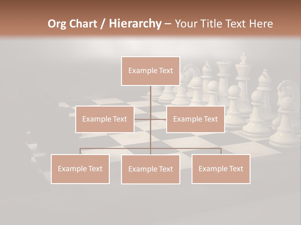 Challenge Chess Board PowerPoint Template