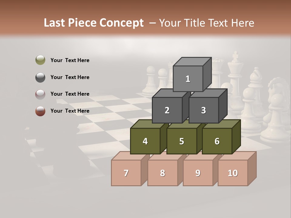 Challenge Chess Board PowerPoint Template