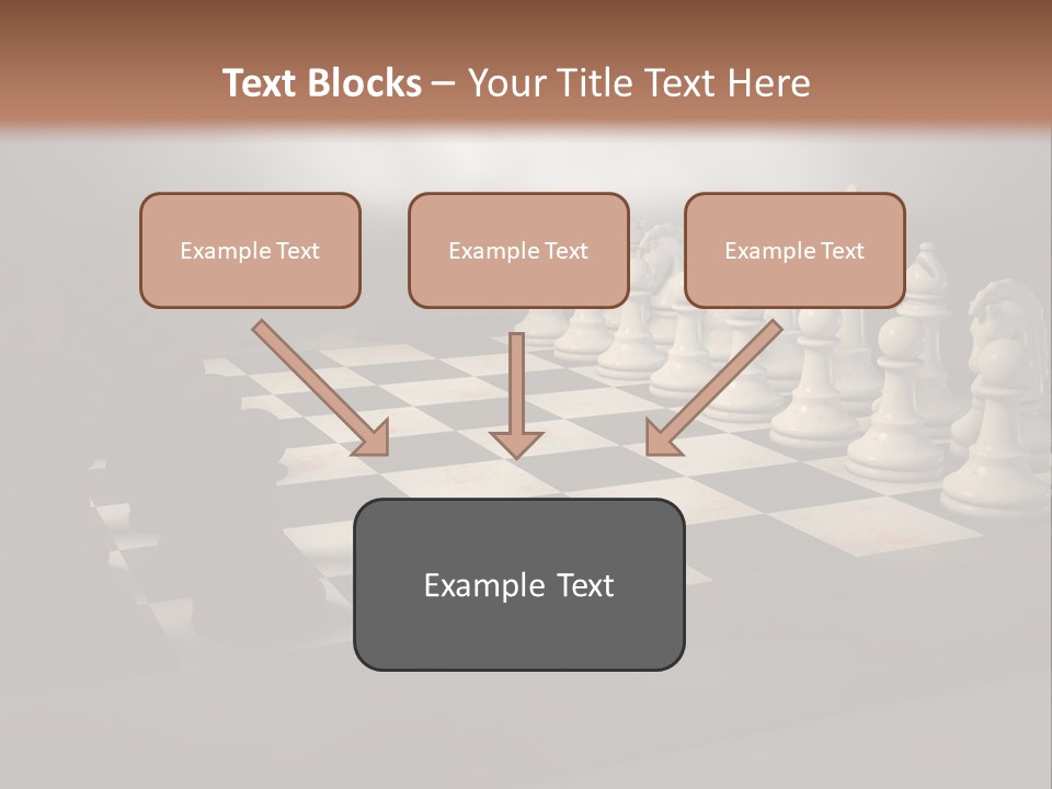 Challenge Chess Board PowerPoint Template