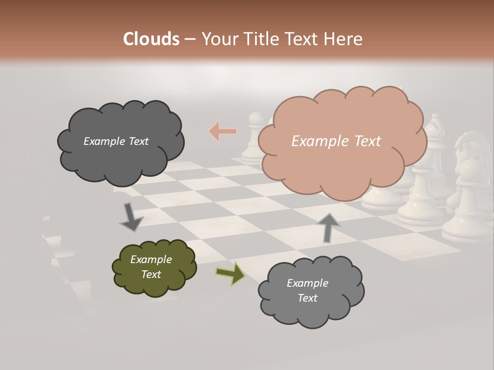 Challenge Chess Board PowerPoint Template