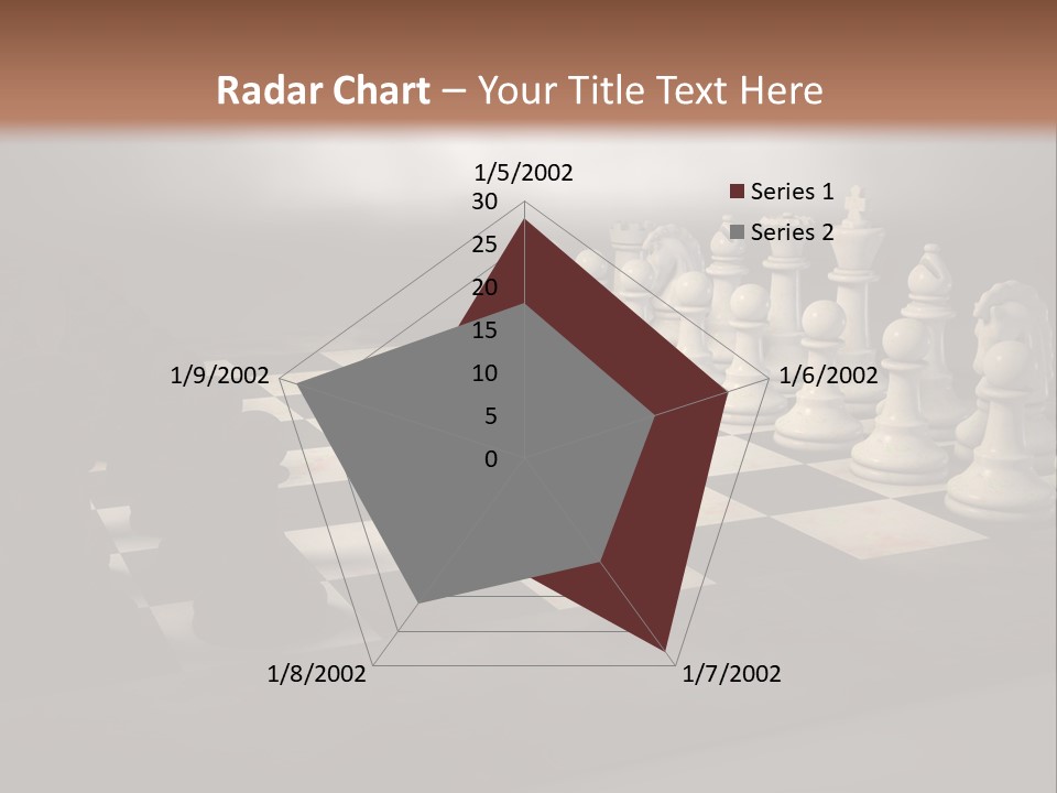 Challenge Chess Board PowerPoint Template