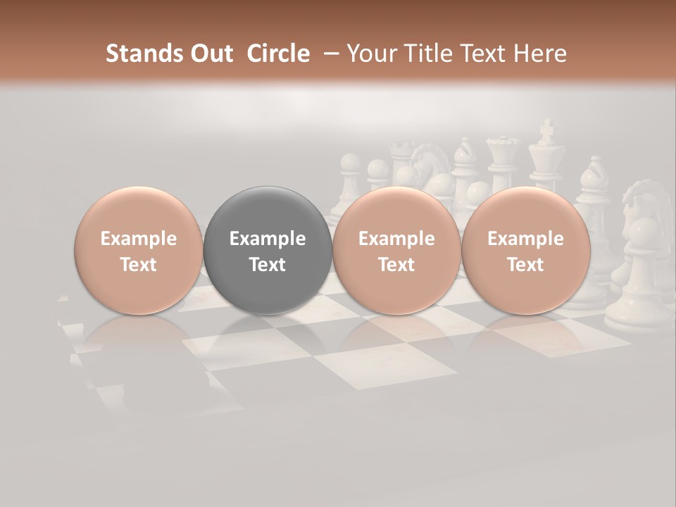 Challenge Chess Board PowerPoint Template