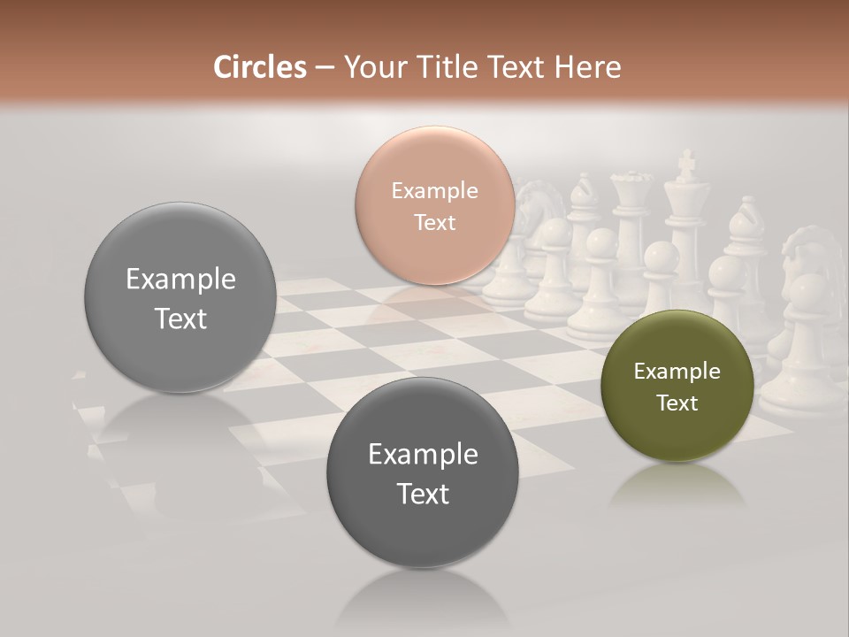 Challenge Chess Board PowerPoint Template