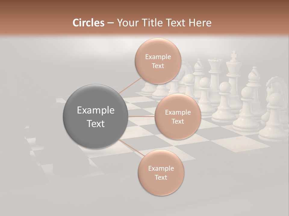 Challenge Chess Board PowerPoint Template