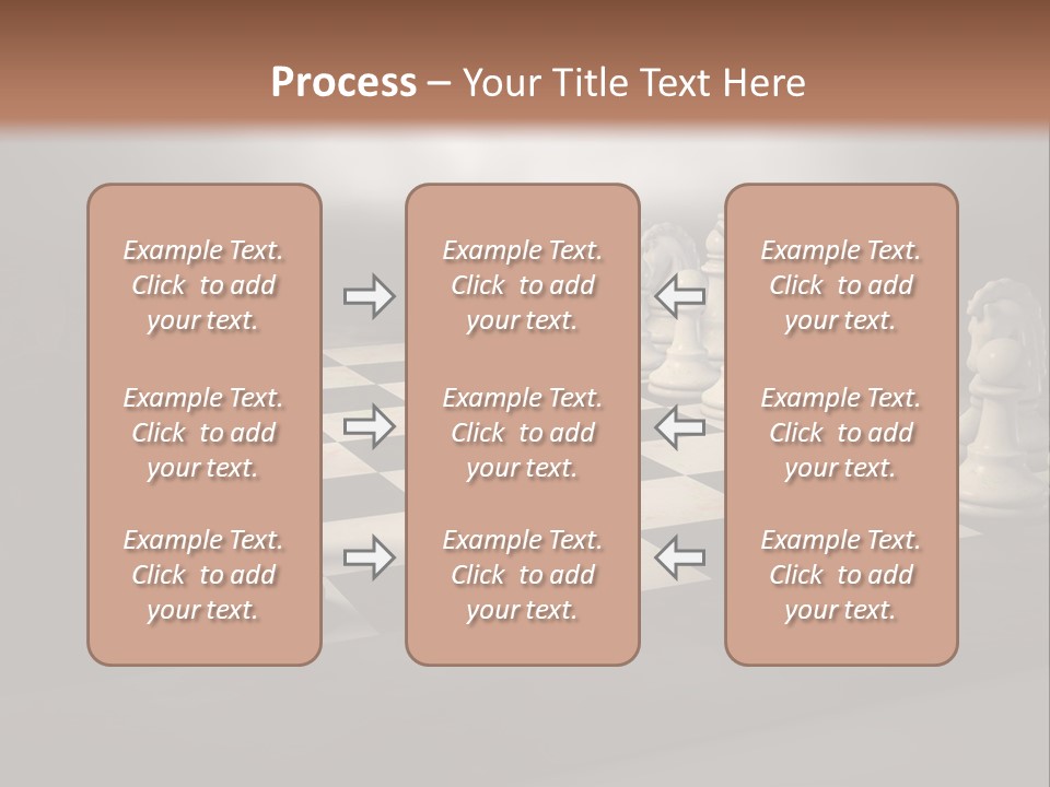 Challenge Chess Board PowerPoint Template