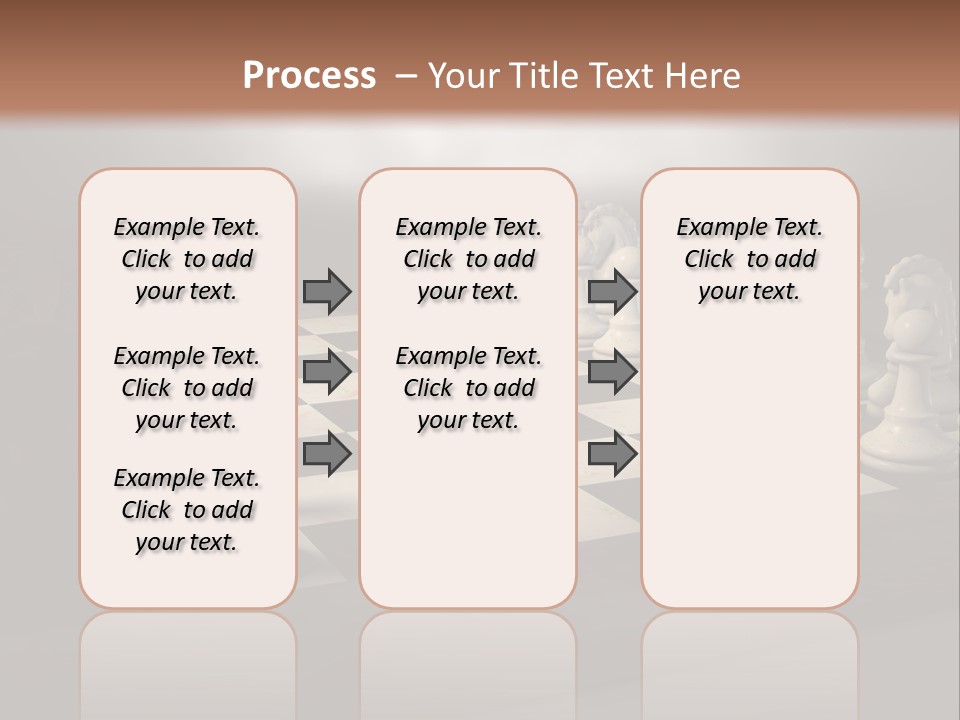 Challenge Chess Board PowerPoint Template