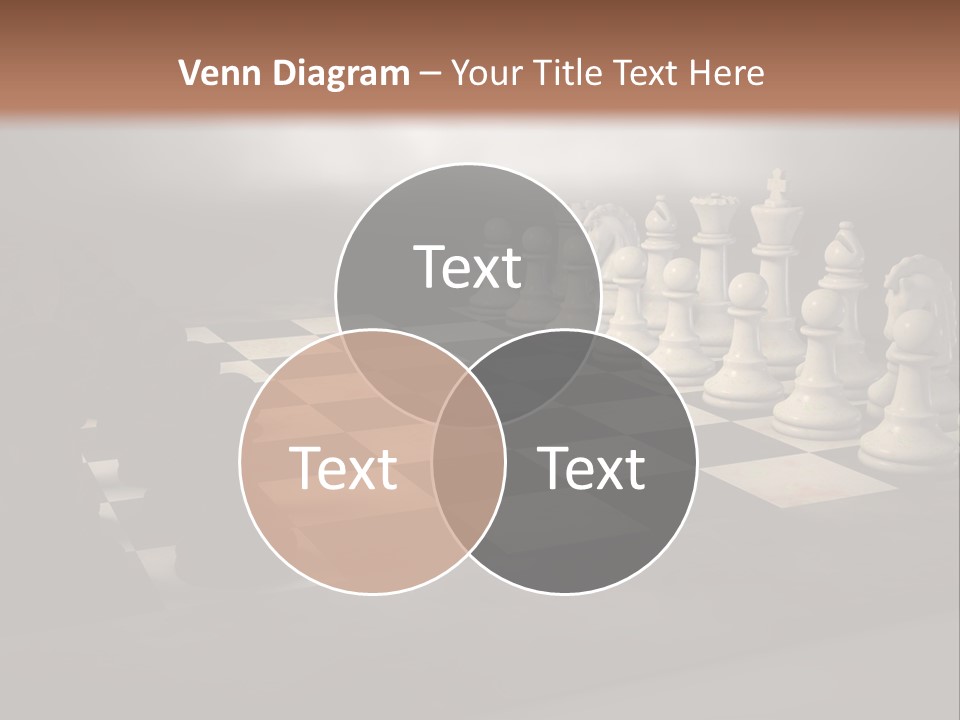 Challenge Chess Board PowerPoint Template