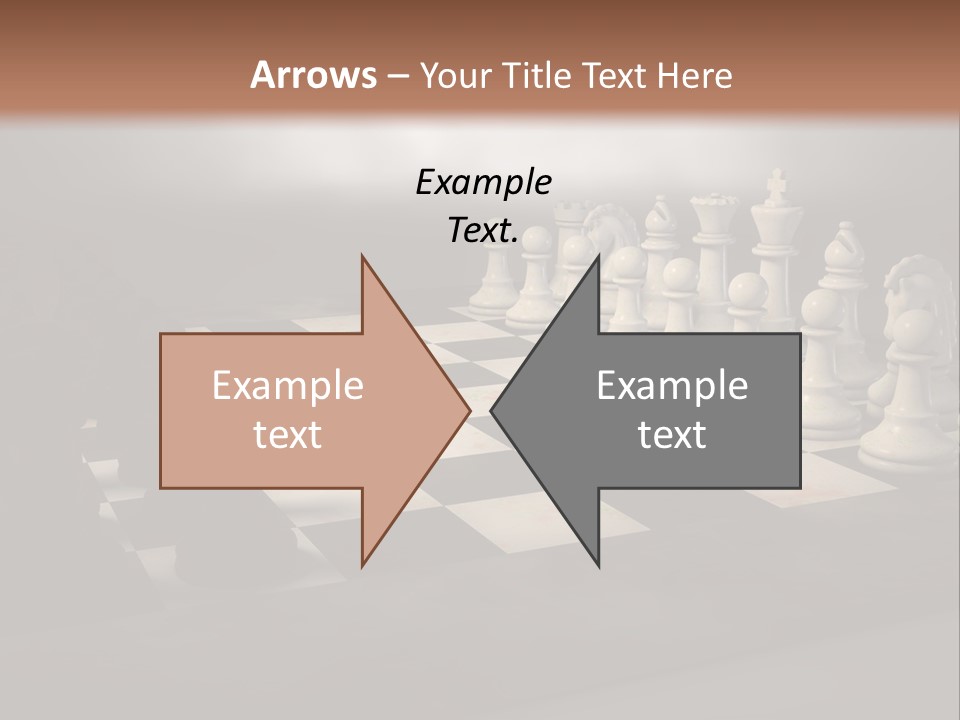 Challenge Chess Board PowerPoint Template
