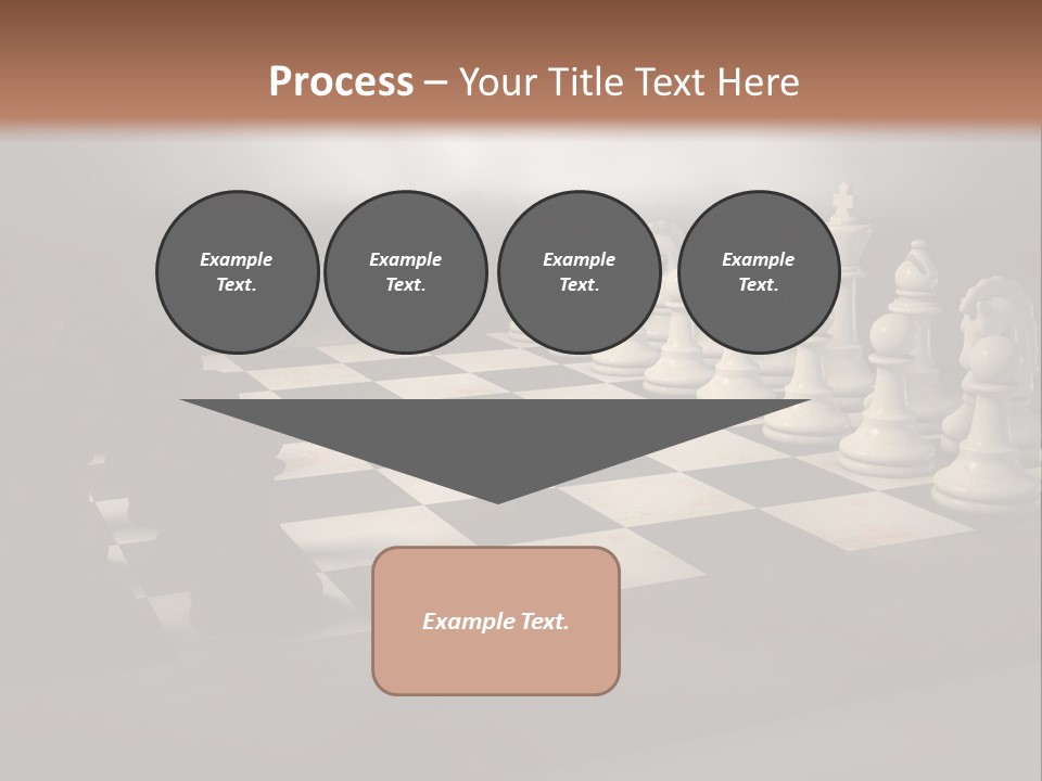 Challenge Chess Board PowerPoint Template