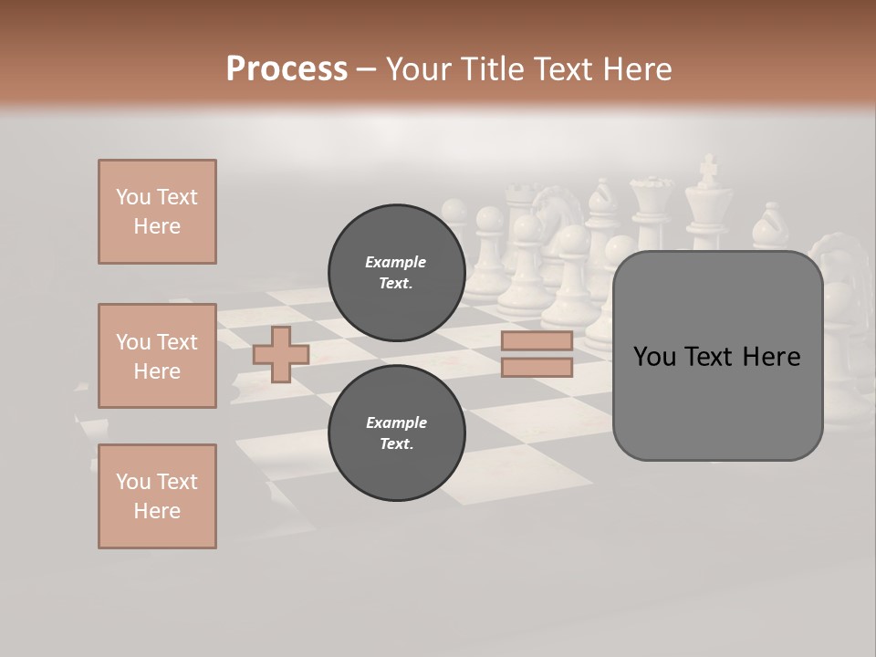 Challenge Chess Board PowerPoint Template