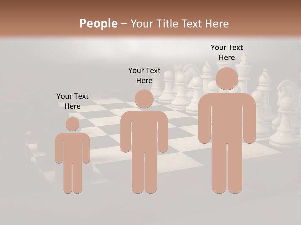 Challenge Chess Board PowerPoint Template