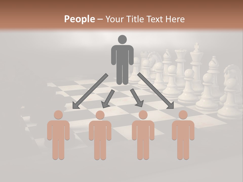 Challenge Chess Board PowerPoint Template