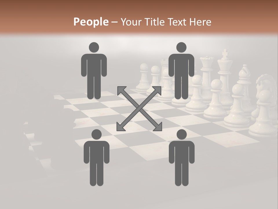 Challenge Chess Board PowerPoint Template