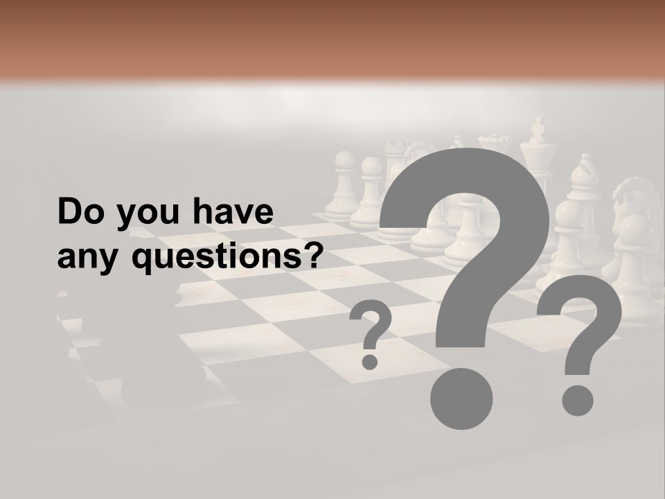 Challenge Chess Board PowerPoint Template