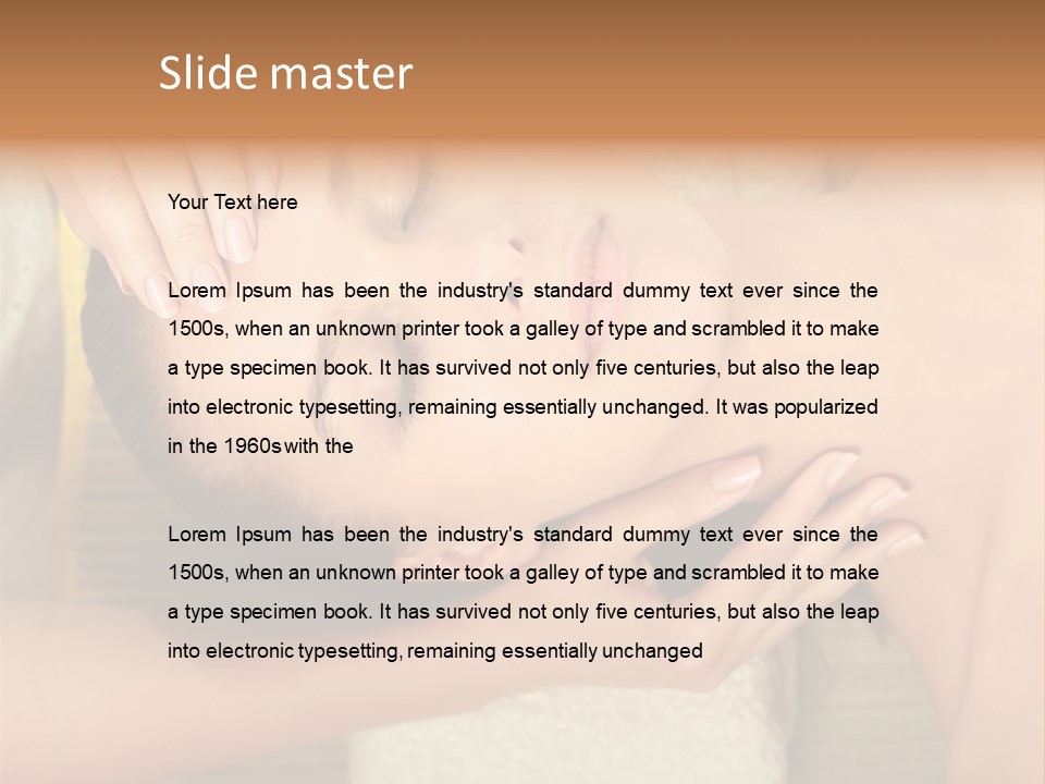 Charming Woman Care PowerPoint Template