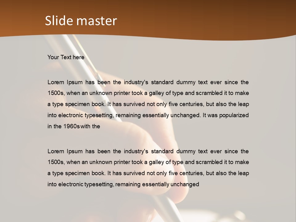 Foreground Signature Manager PowerPoint Template