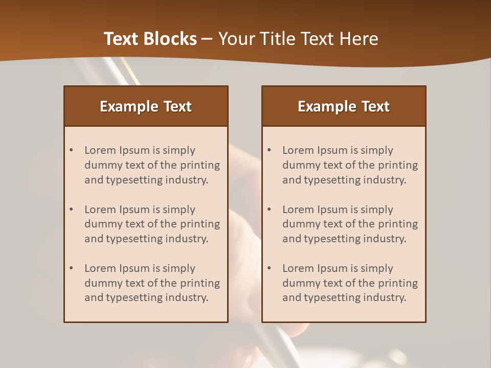 Foreground Signature Manager PowerPoint Template