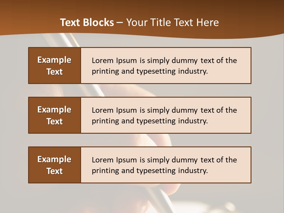 Foreground Signature Manager PowerPoint Template