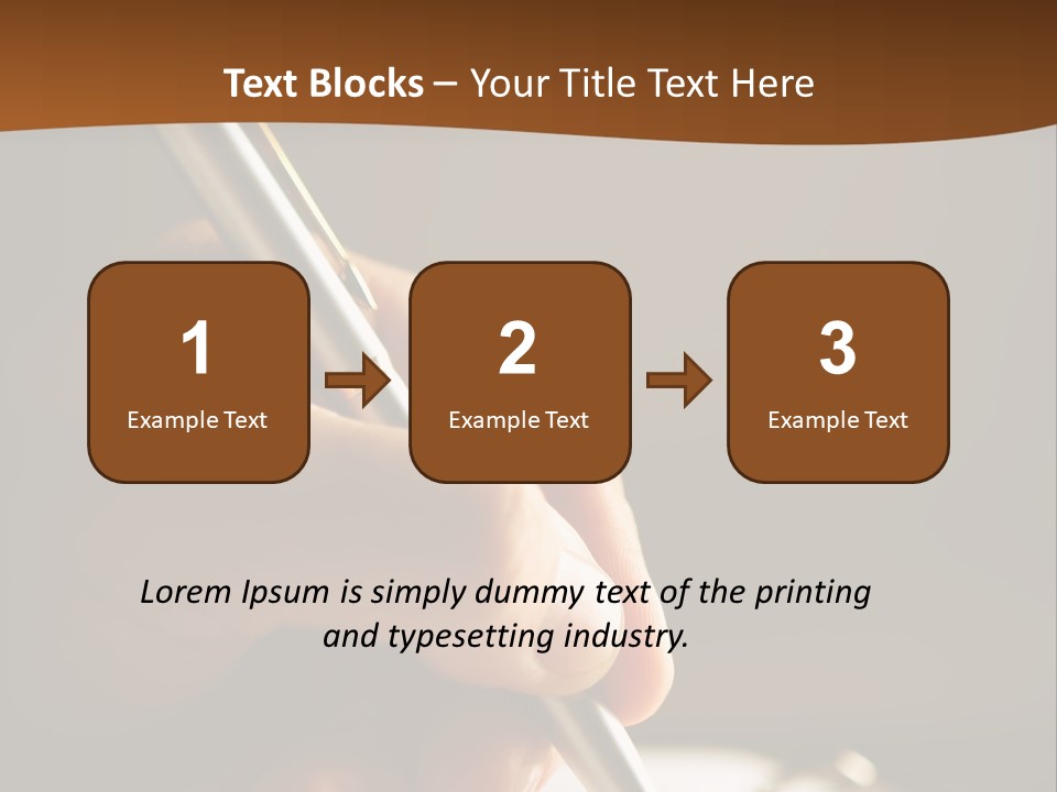 Foreground Signature Manager PowerPoint Template