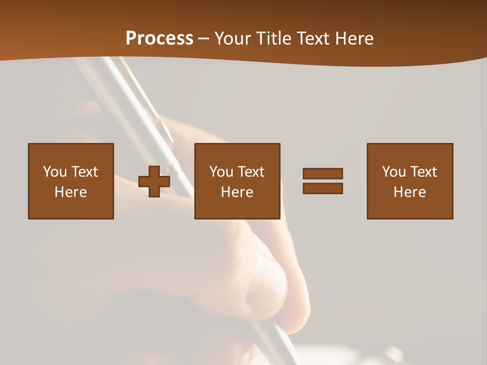 Foreground Signature Manager PowerPoint Template