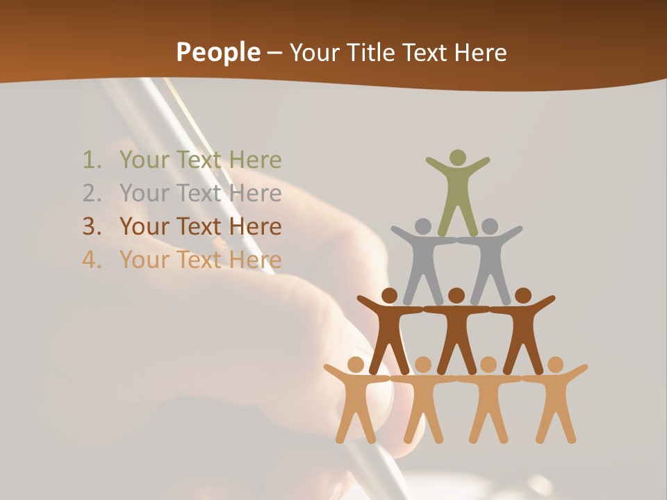 Foreground Signature Manager PowerPoint Template