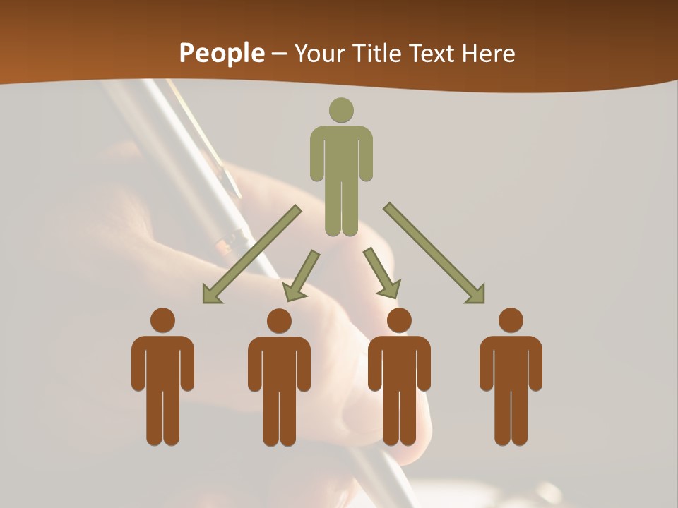 Foreground Signature Manager PowerPoint Template