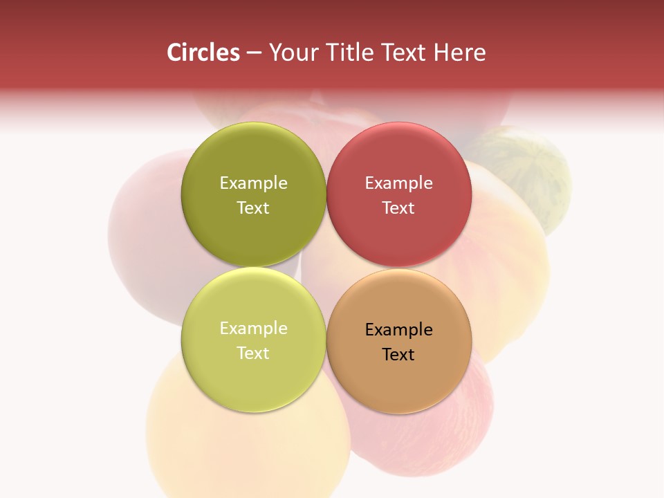 A Bunch Of Different Types Of Fruit On A White Background PowerPoint Template