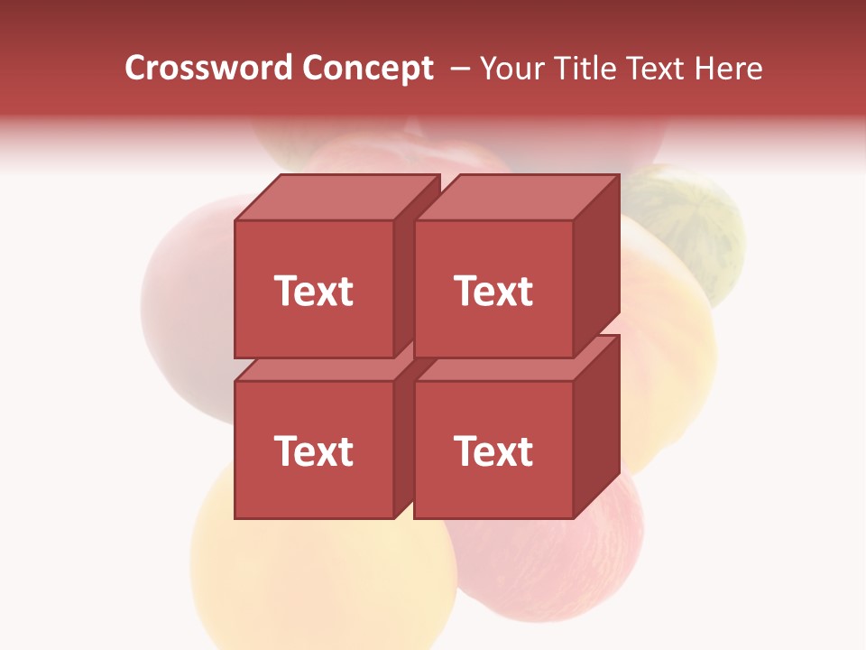 A Bunch Of Different Types Of Fruit On A White Background PowerPoint Template