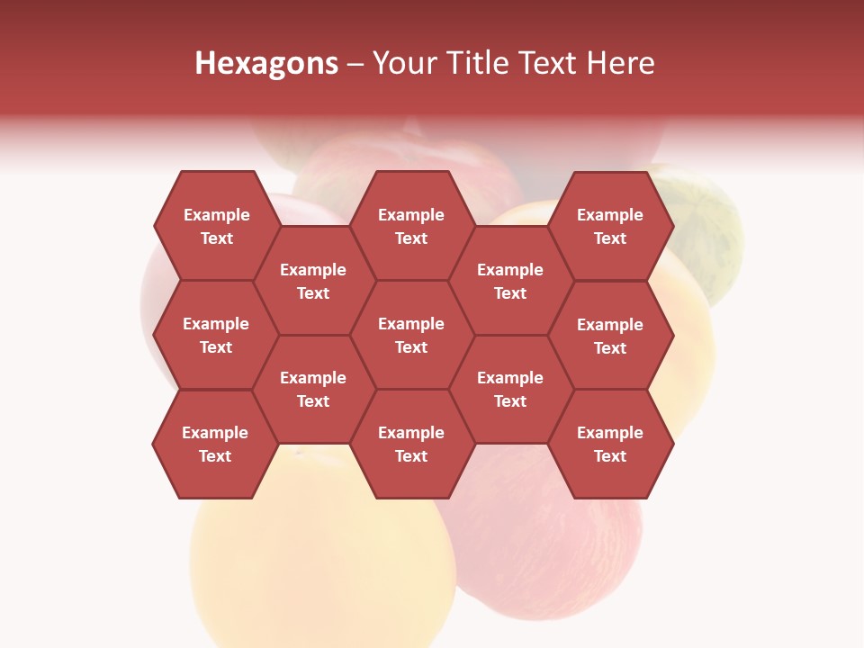 A Bunch Of Different Types Of Fruit On A White Background PowerPoint Template