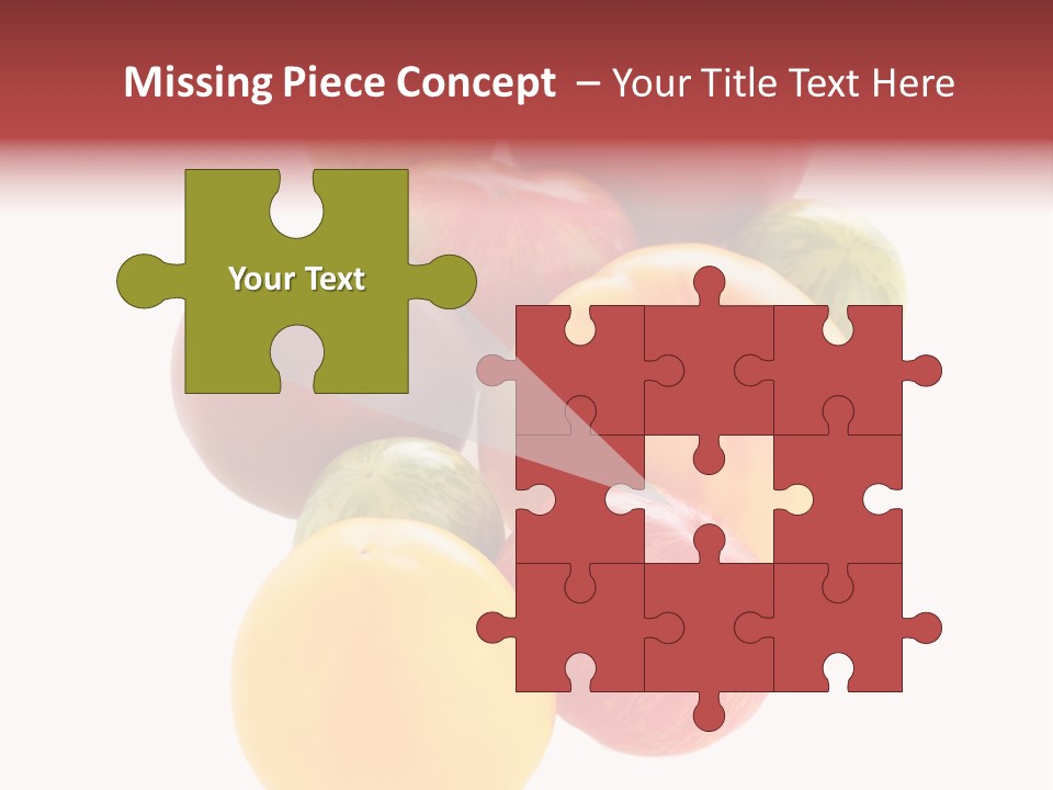 A Bunch Of Different Types Of Fruit On A White Background PowerPoint Template