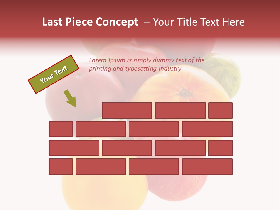 A Bunch Of Different Types Of Fruit On A White Background PowerPoint Template