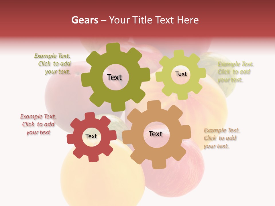 A Bunch Of Different Types Of Fruit On A White Background PowerPoint Template