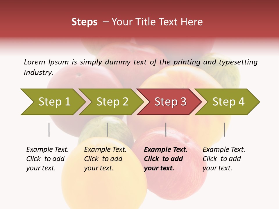 A Bunch Of Different Types Of Fruit On A White Background PowerPoint Template