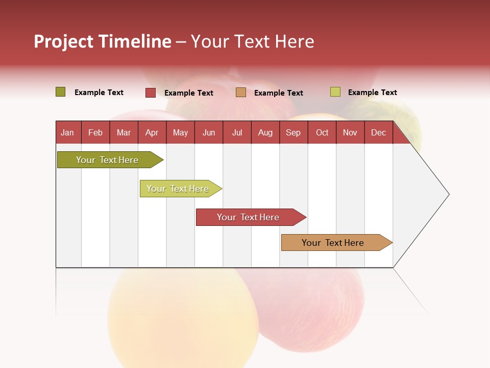 A Bunch Of Different Types Of Fruit On A White Background PowerPoint Template