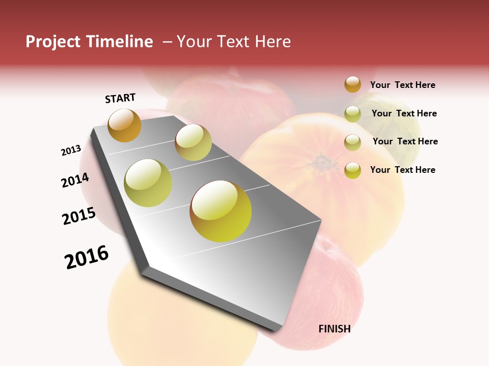 A Bunch Of Different Types Of Fruit On A White Background PowerPoint Template