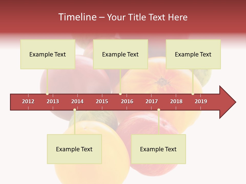 A Bunch Of Different Types Of Fruit On A White Background PowerPoint Template