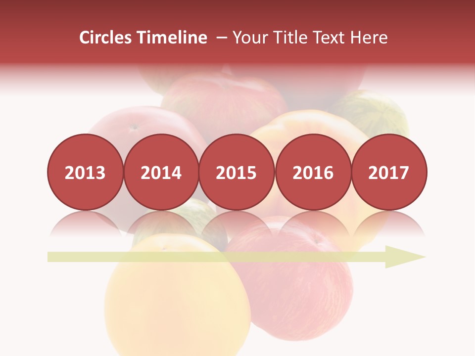 A Bunch Of Different Types Of Fruit On A White Background PowerPoint Template