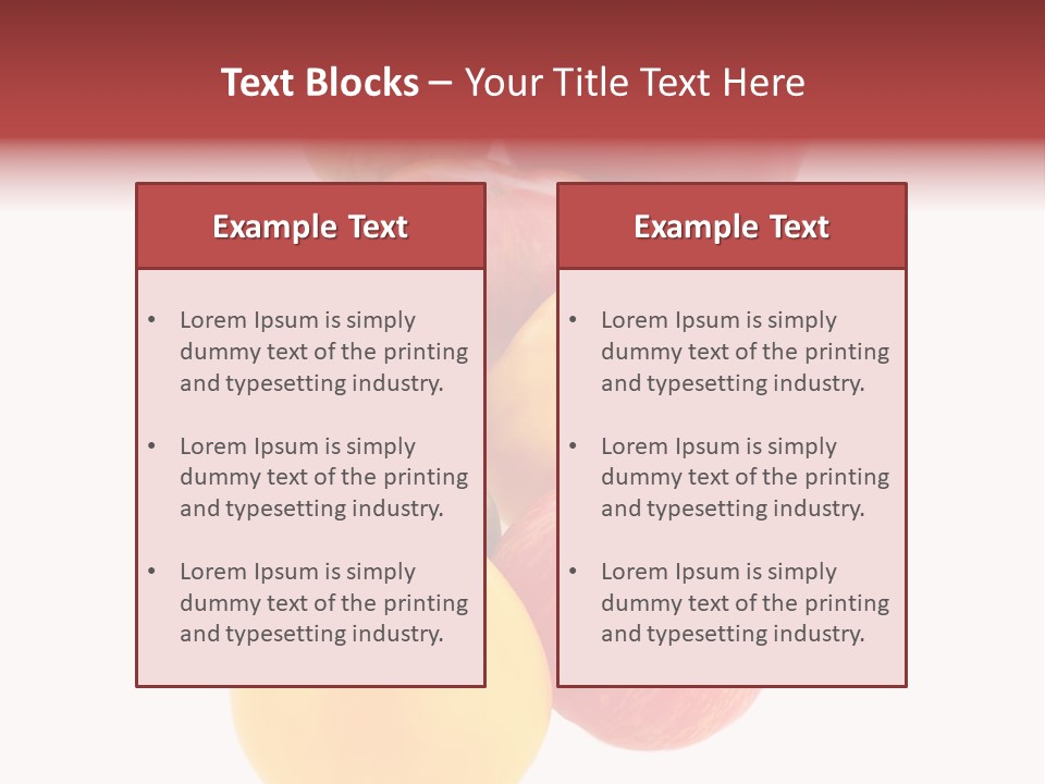 A Bunch Of Different Types Of Fruit On A White Background PowerPoint Template