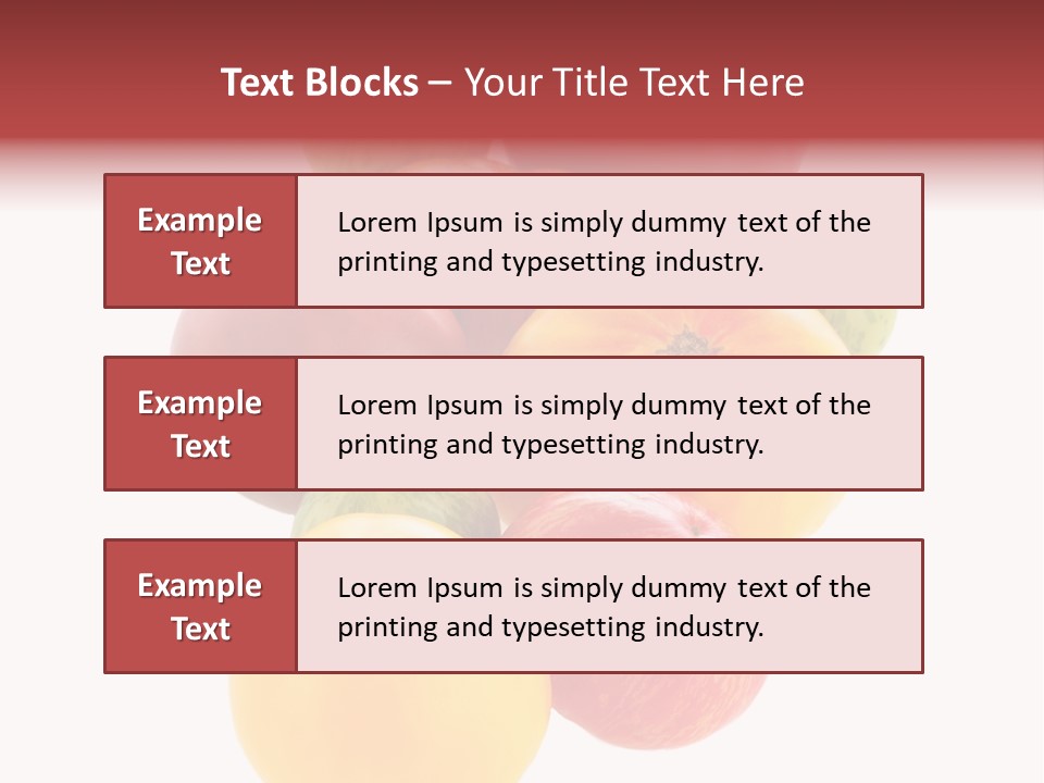 A Bunch Of Different Types Of Fruit On A White Background PowerPoint Template