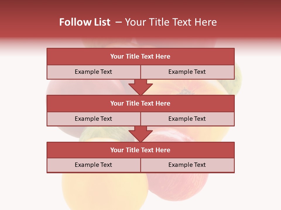 A Bunch Of Different Types Of Fruit On A White Background PowerPoint Template