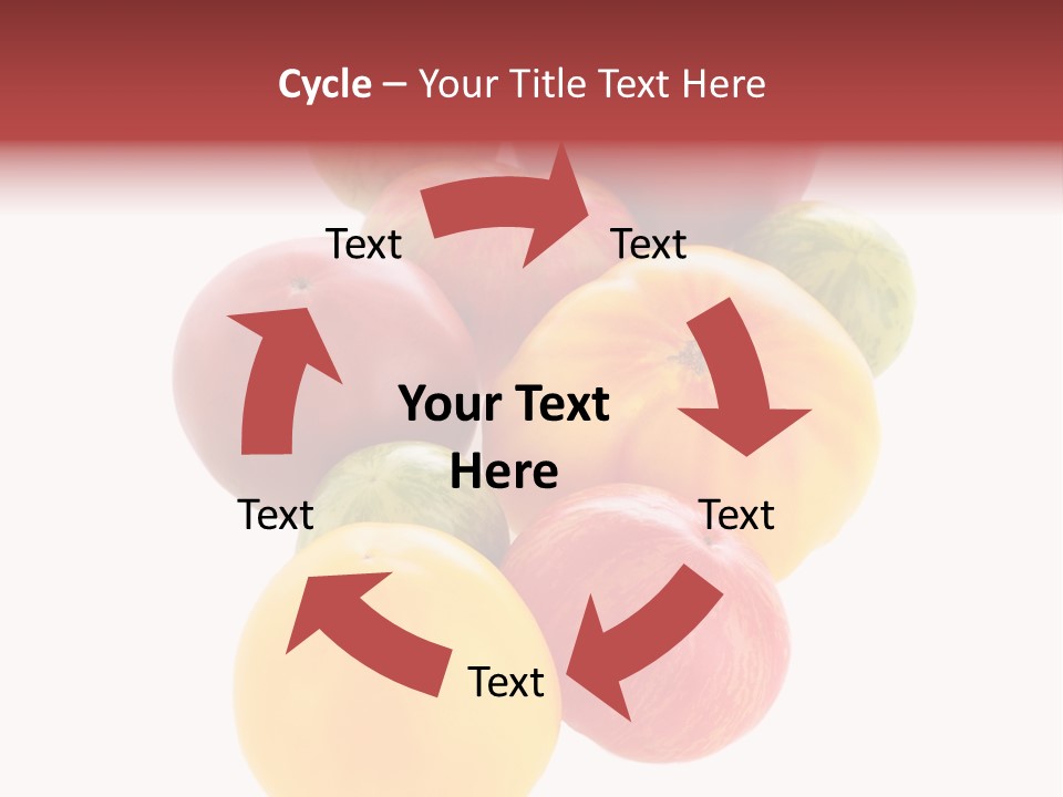 A Bunch Of Different Types Of Fruit On A White Background PowerPoint Template