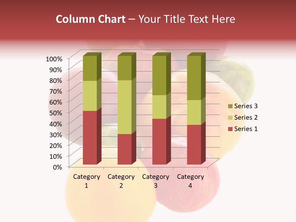 A Bunch Of Different Types Of Fruit On A White Background PowerPoint Template