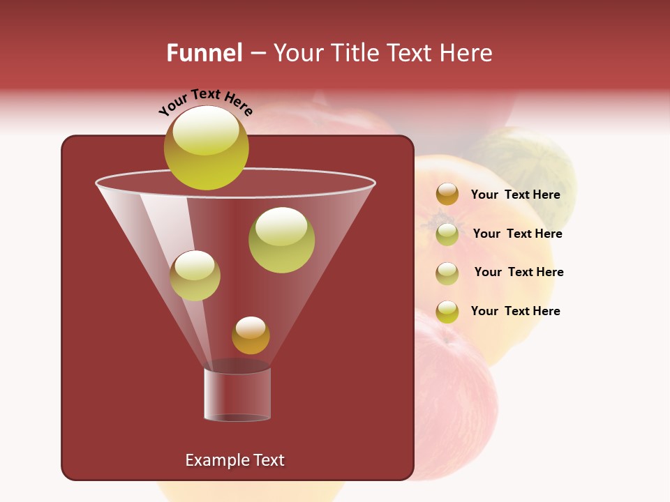 A Bunch Of Different Types Of Fruit On A White Background PowerPoint Template