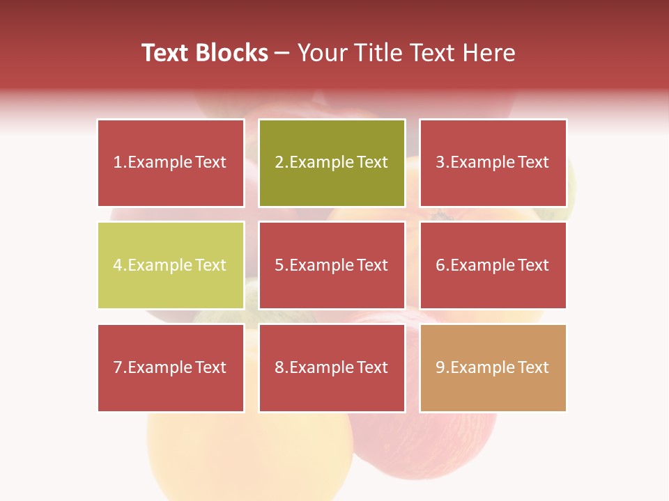 A Bunch Of Different Types Of Fruit On A White Background PowerPoint Template