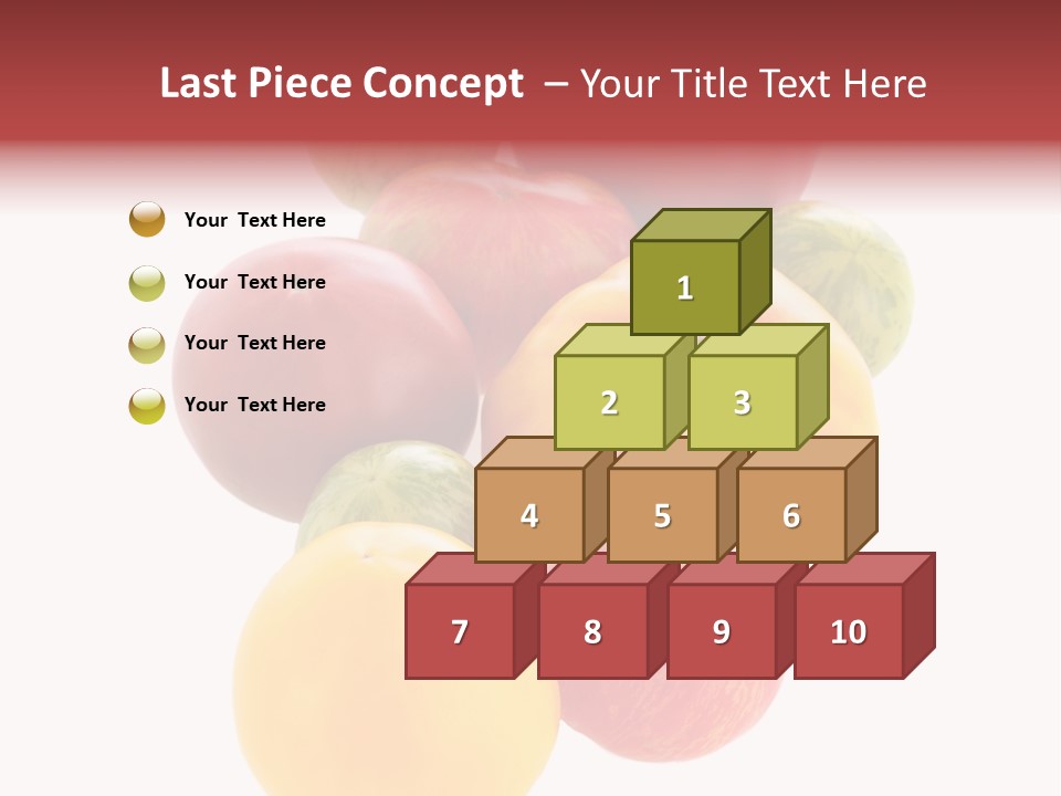 A Bunch Of Different Types Of Fruit On A White Background PowerPoint Template